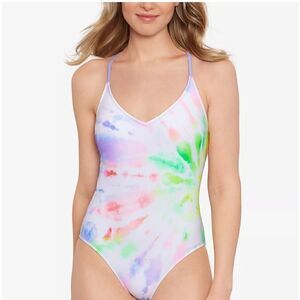 Salt + Cove Juniors' Night Lights Lace Back One-Piece Swimsuit, Women's
New S